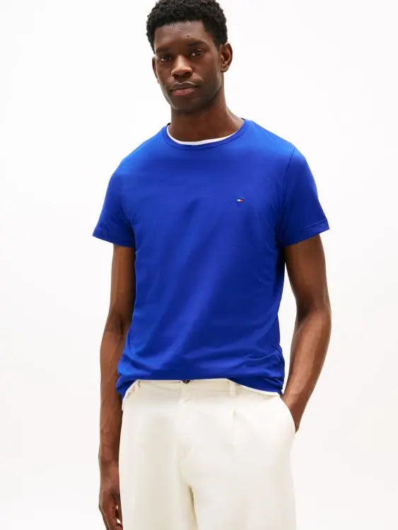 Tommy Hilfiger Flag Embroidery Slim Fit T-Shirt