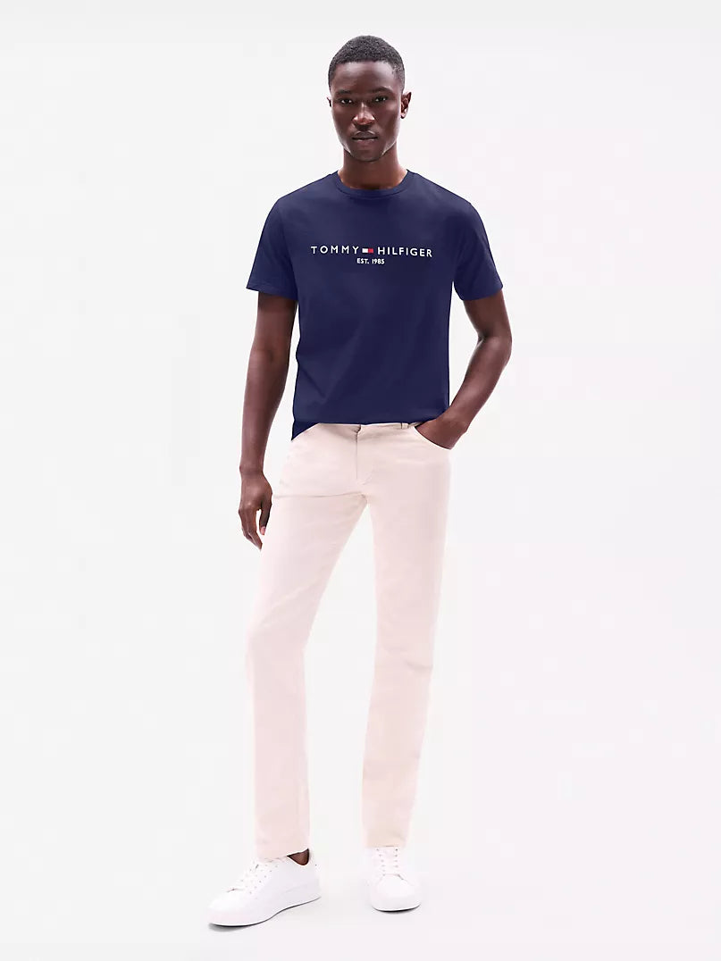 Tommy Hilfiger-Embroidered Tommy Logo T-Shirt