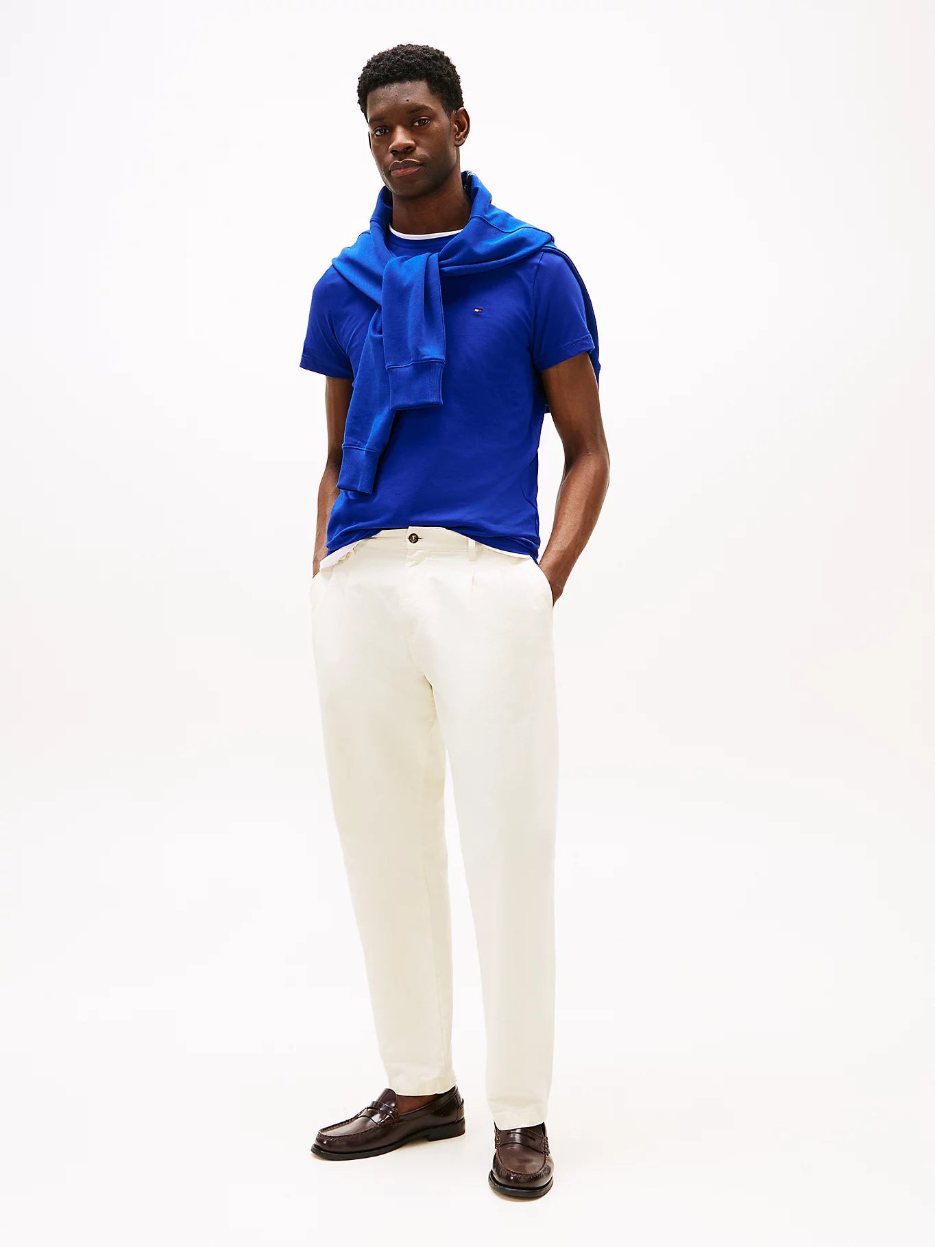 Tommy Hilfiger Flag Embroidery Slim Fit T-Shirt