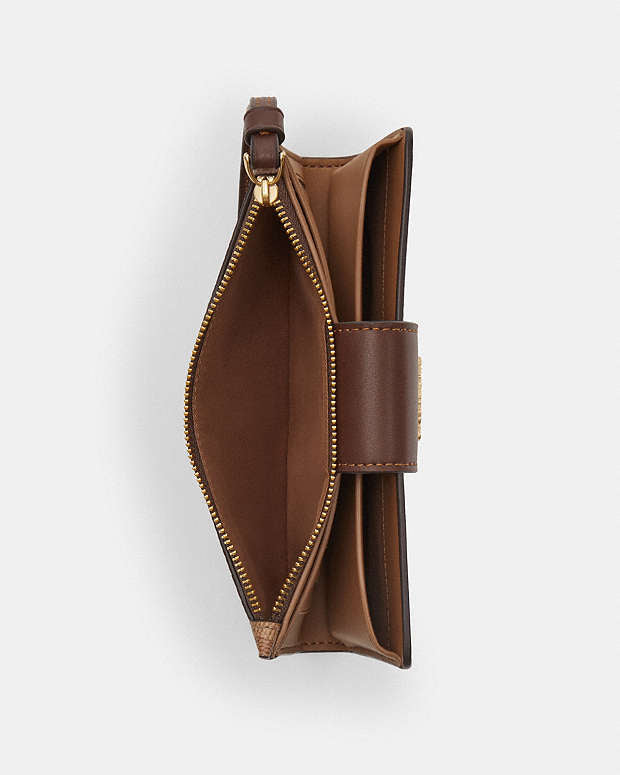 Coach Phone Wallet In Signature Canvas