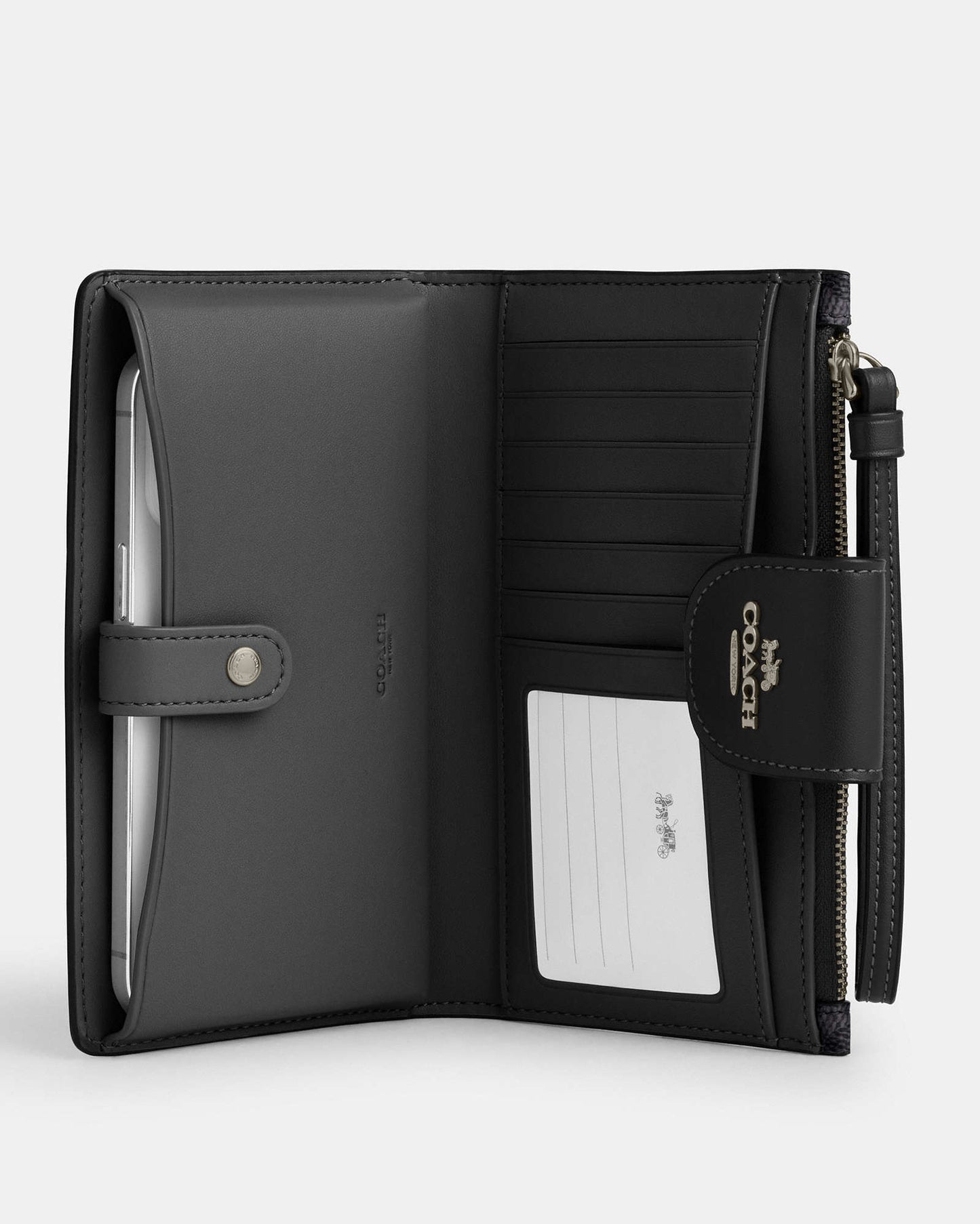 Coach Phone Wallet In Colorblock Signature Canvas