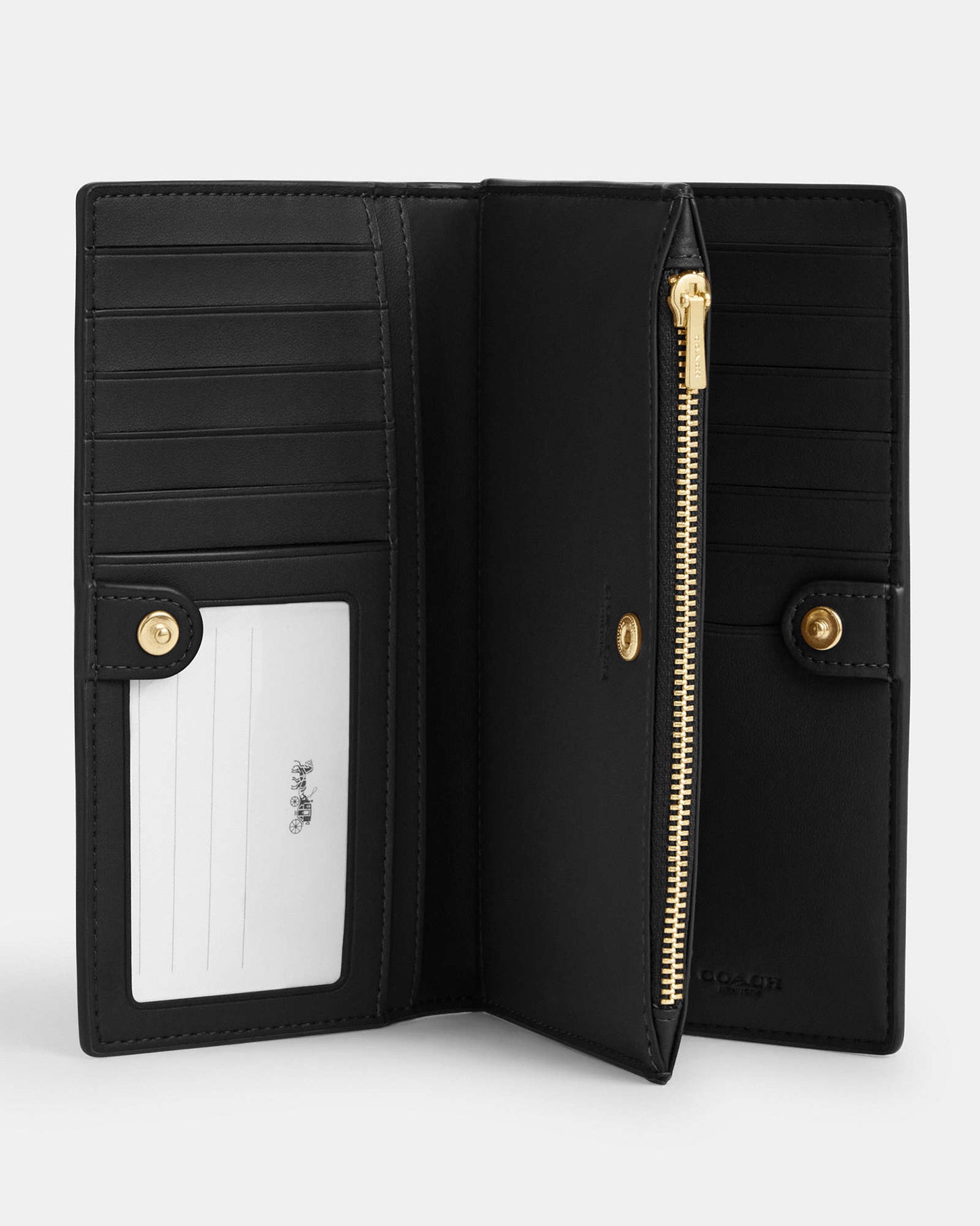 Coach Slim Zip Wallet In Signature Canvas