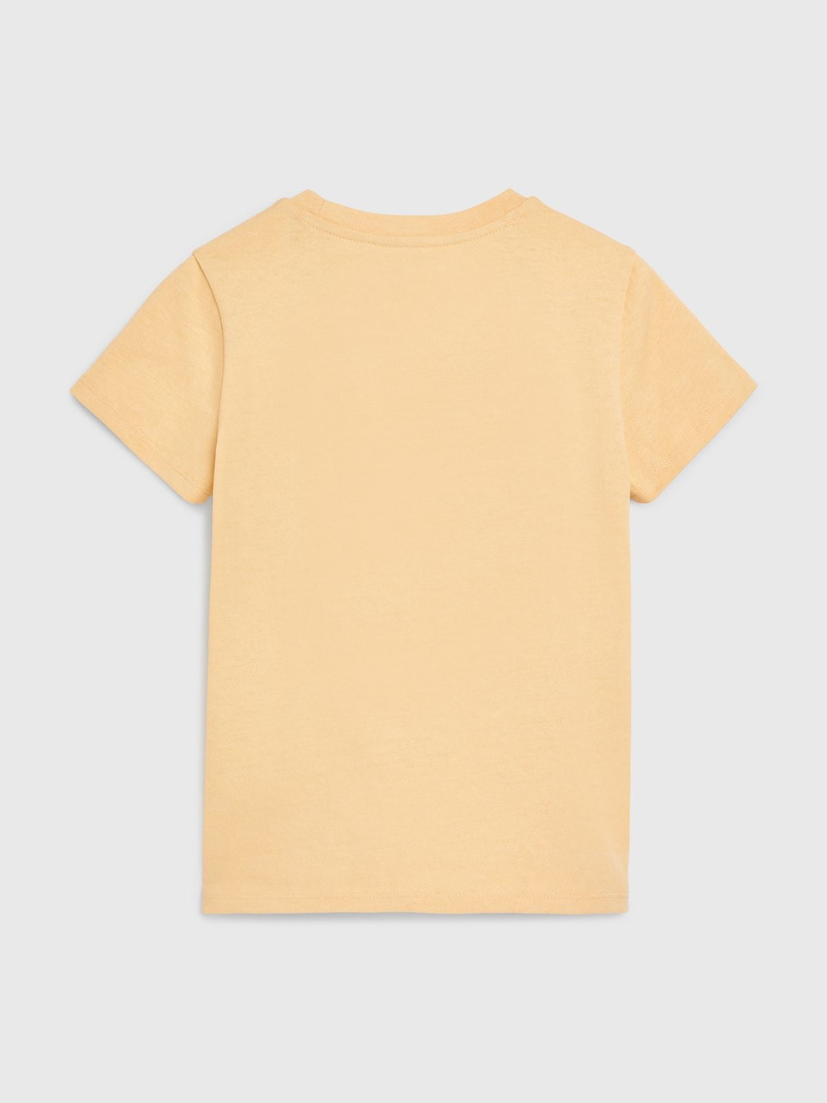 Tommy Hilfiger-Camiseta Para Niña Amarilla Con Firma Sensorial