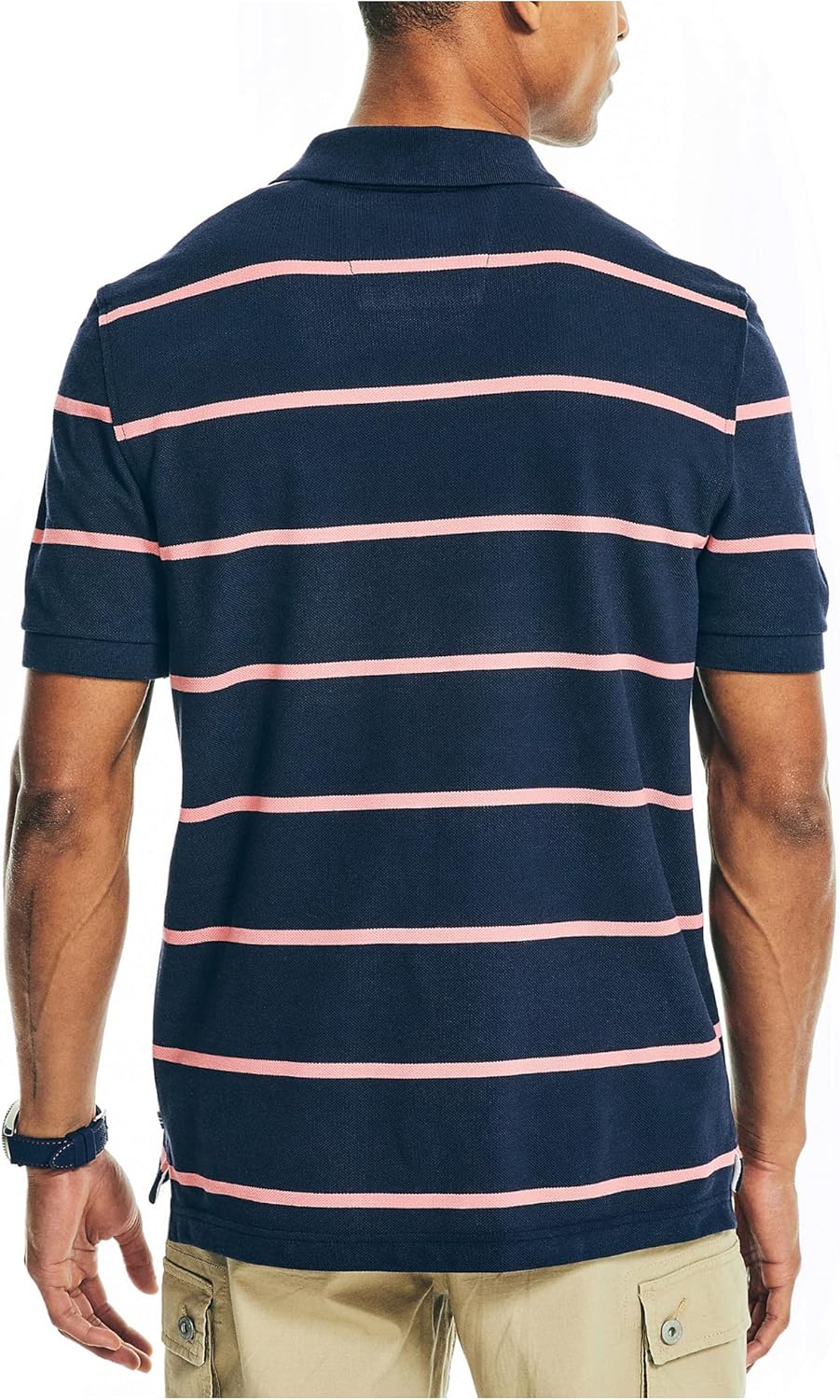 Nautica Classic Fit Striped Deck Polo