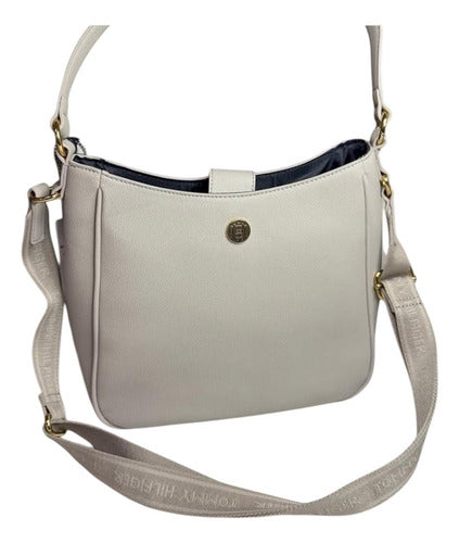 Tommy Hilfiger-Bolsa Crossbody Tommy Hilfiger Mujer Color Gris Claro Correa de Hombro Gris Claro