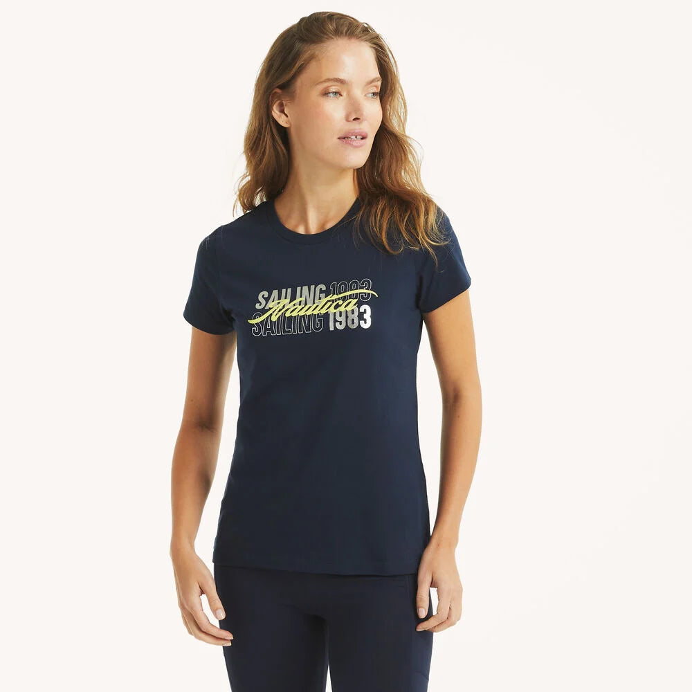 Náutica foil sailing 1983 graphic t-shirt