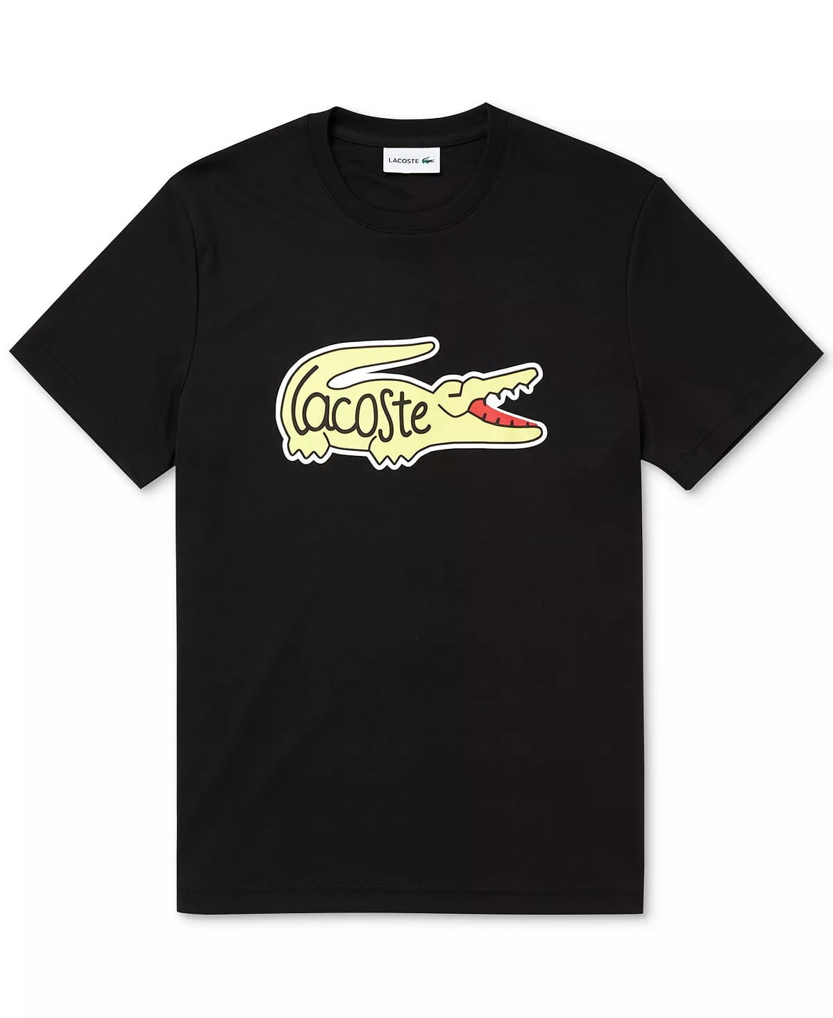 Lacoste BLACK Mens Regular-Fit Logo T-Shirt