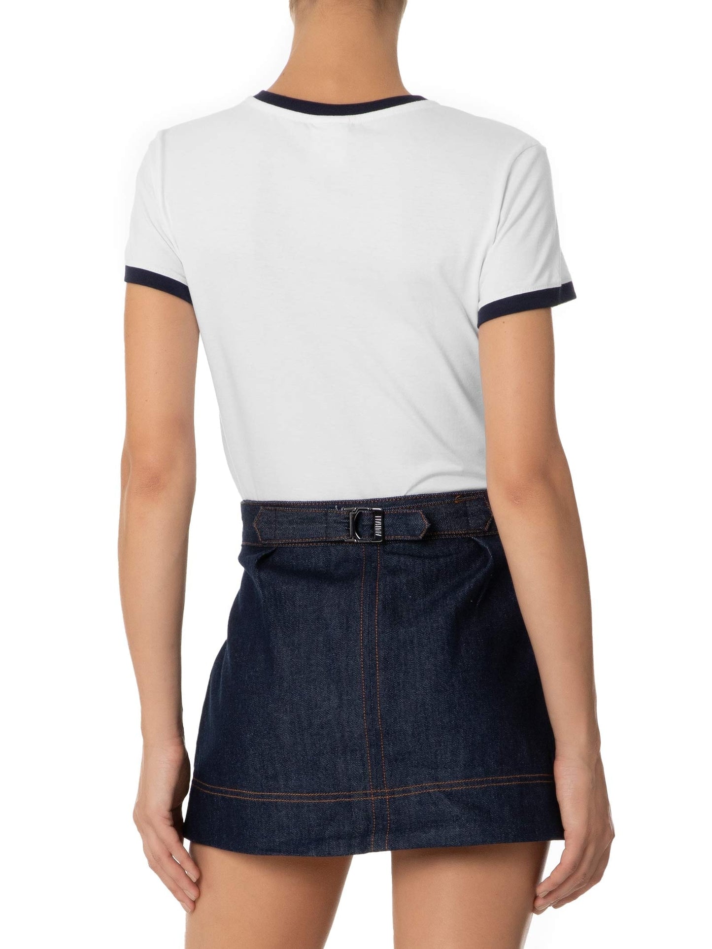 Tommy Hilfiger AB Slim Small Varsity White Tommy Jeans Women's T-shirt