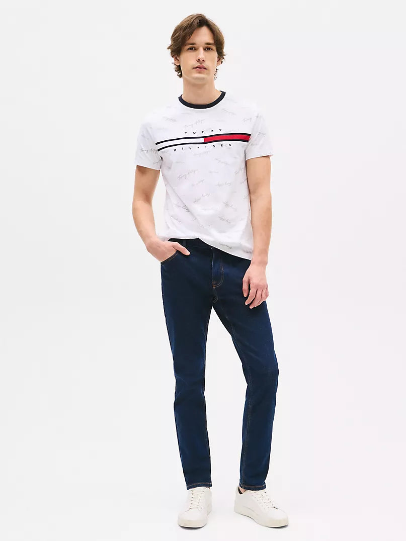 Tommy Hilfiger Signature Flag Stripe Logo T-Shirt
