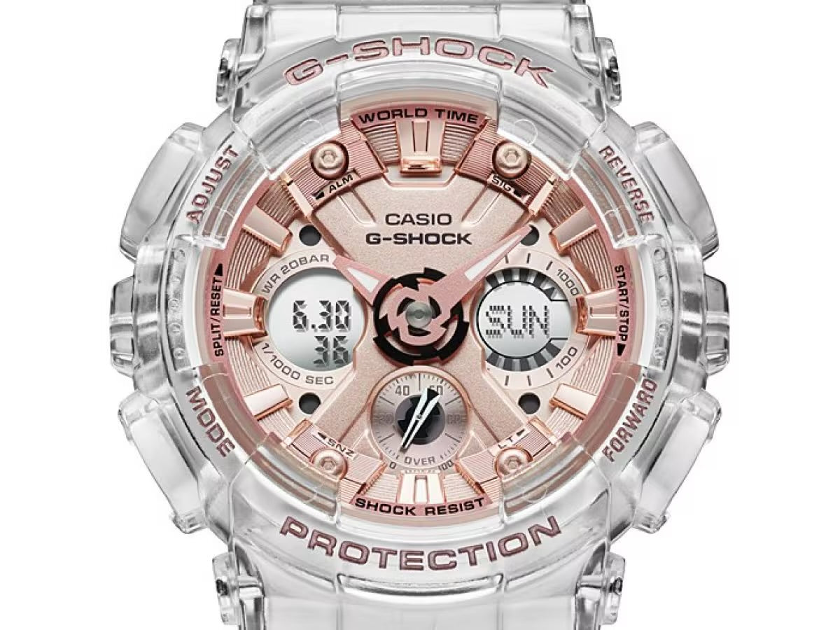 Casio G-Shock Quartz Analog-Digital Gold Dial Ladies Watch