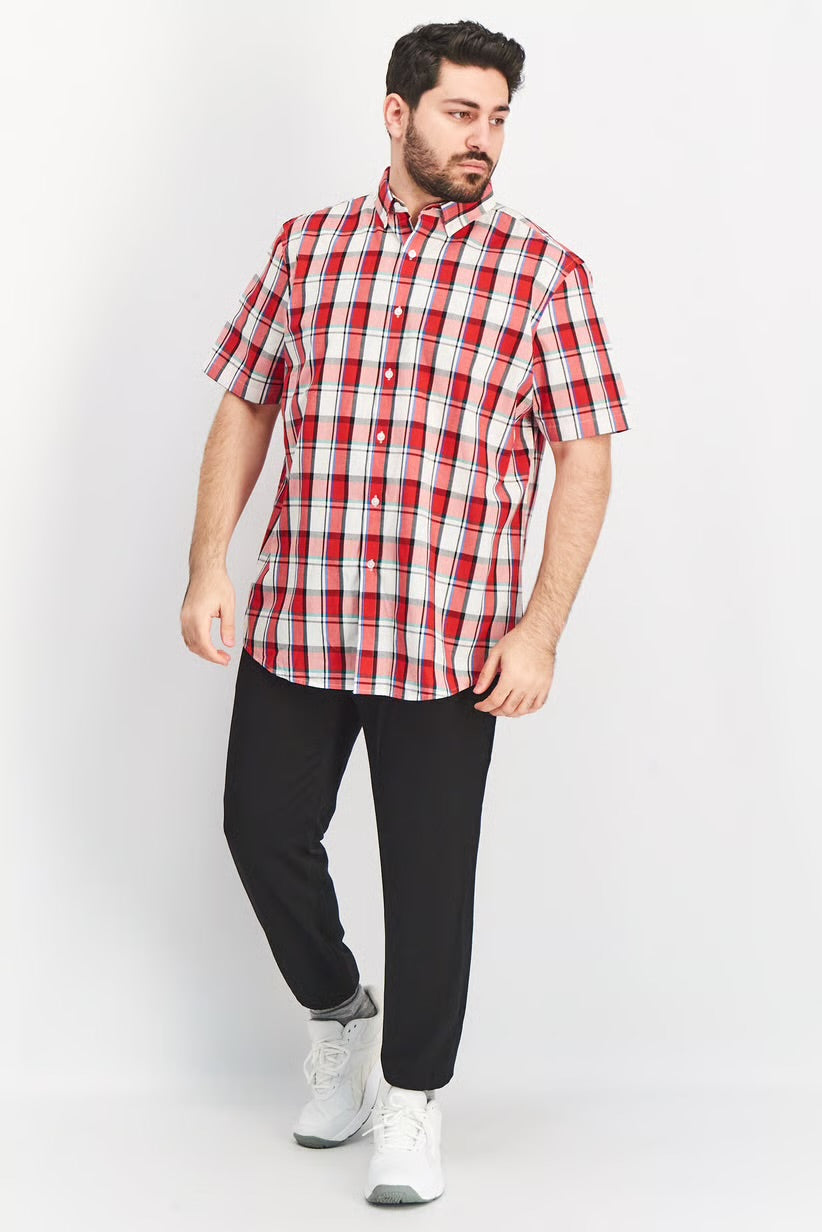 Club Room Men Regular Fit Plaid Long Sleeves Casual Shirt