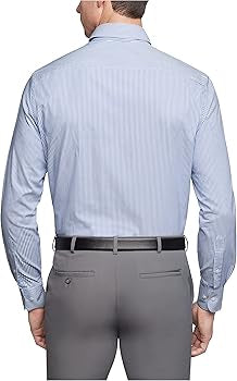 Van Heusen Men's Dress Shirt Regular Fit Pinpoint Stripe