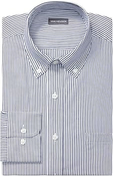 Van Heusen Men's Dress Shirt Regular Fit Pinpoint Stripe