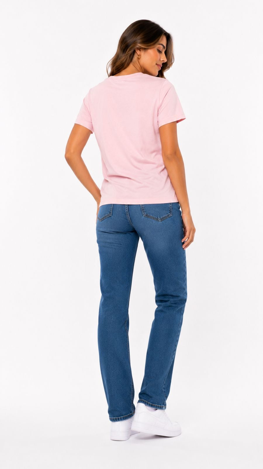 Calvin Klein women's slim-cut pink t-shirt