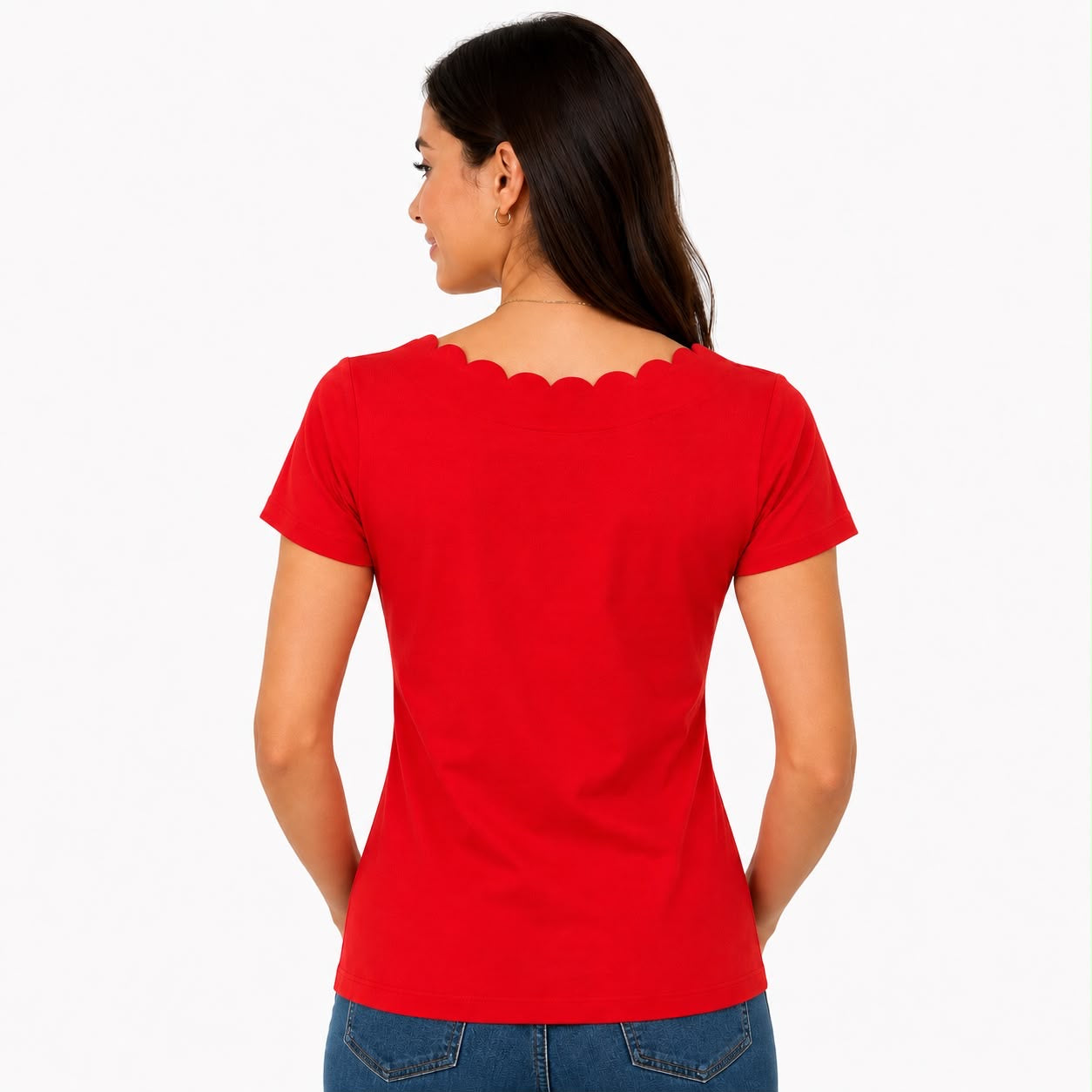Anne Klein Scalloped collar t-shirt Women’s