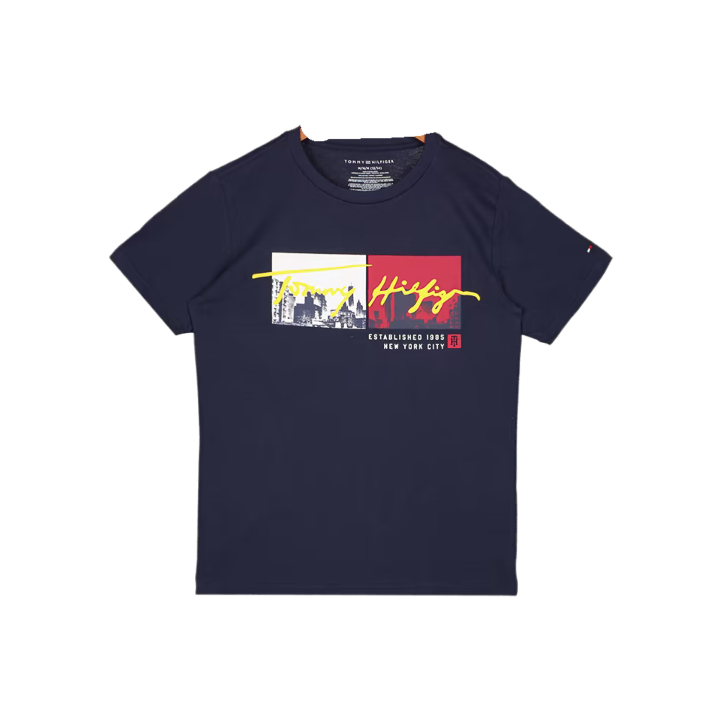 Tommy Hilfiger Kids Boy Crew Neck Short Sleeve Graphic Tee