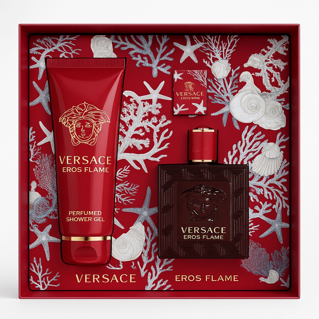 Versace Versace Eros Flame , 3 Pc Gift Box