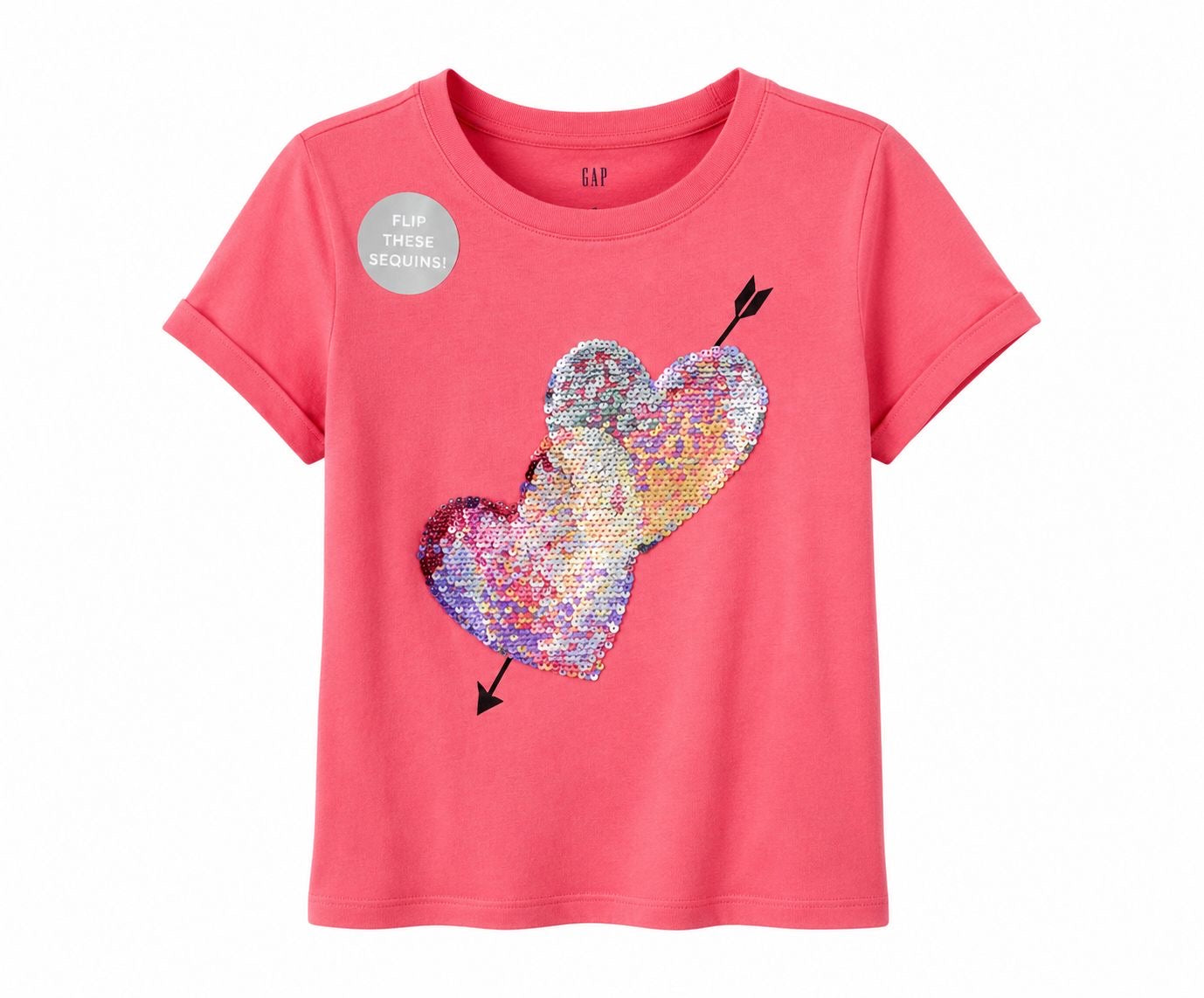 GAP-Pink short-sleeved t-shirt for girls