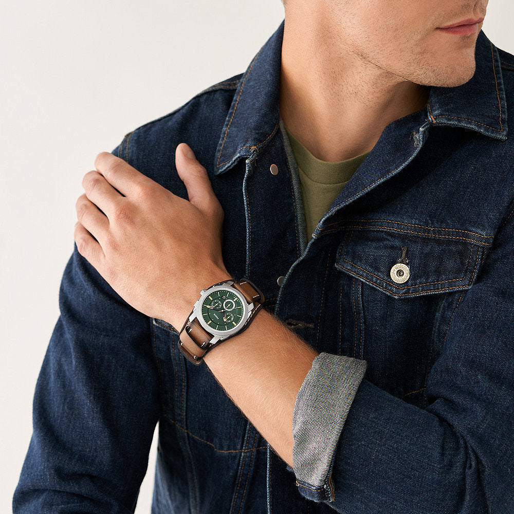 Fossil Machine Chronograph Tan Eco Leather Watch