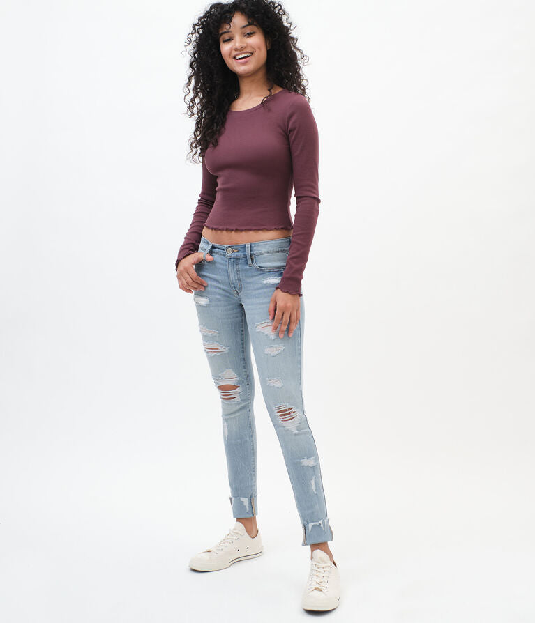 Aeropostale Premium Seriously Stretchy Low-Rise Jegging