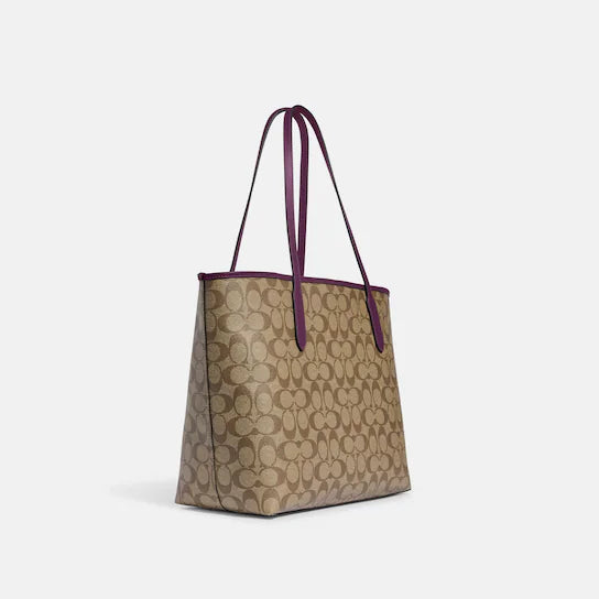 Coach City Tote Signature Leather Tote