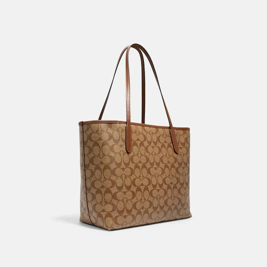 Coach City Tote Signature Leather Tote