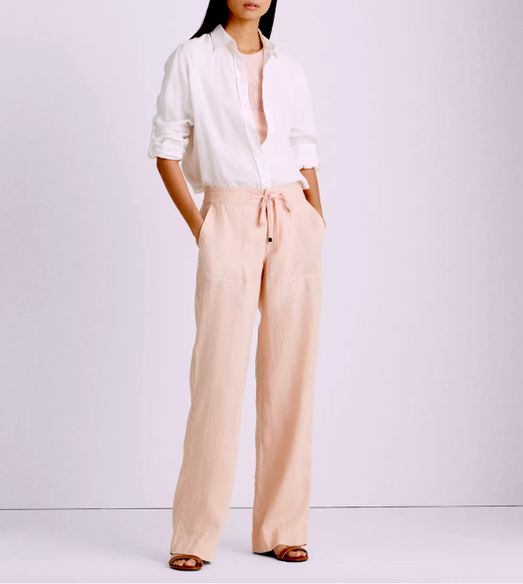 Love Tree Love Tree Women's High Rise Linen Joggers