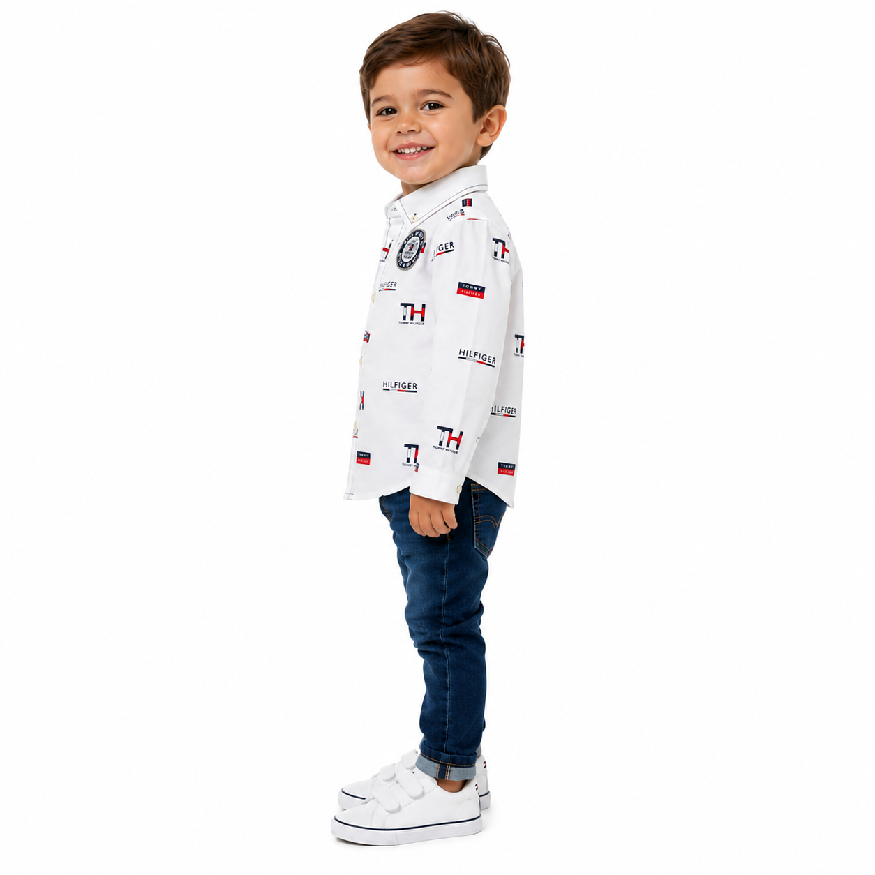 Tommy Hilfiger-CAMISA MULTILOGO