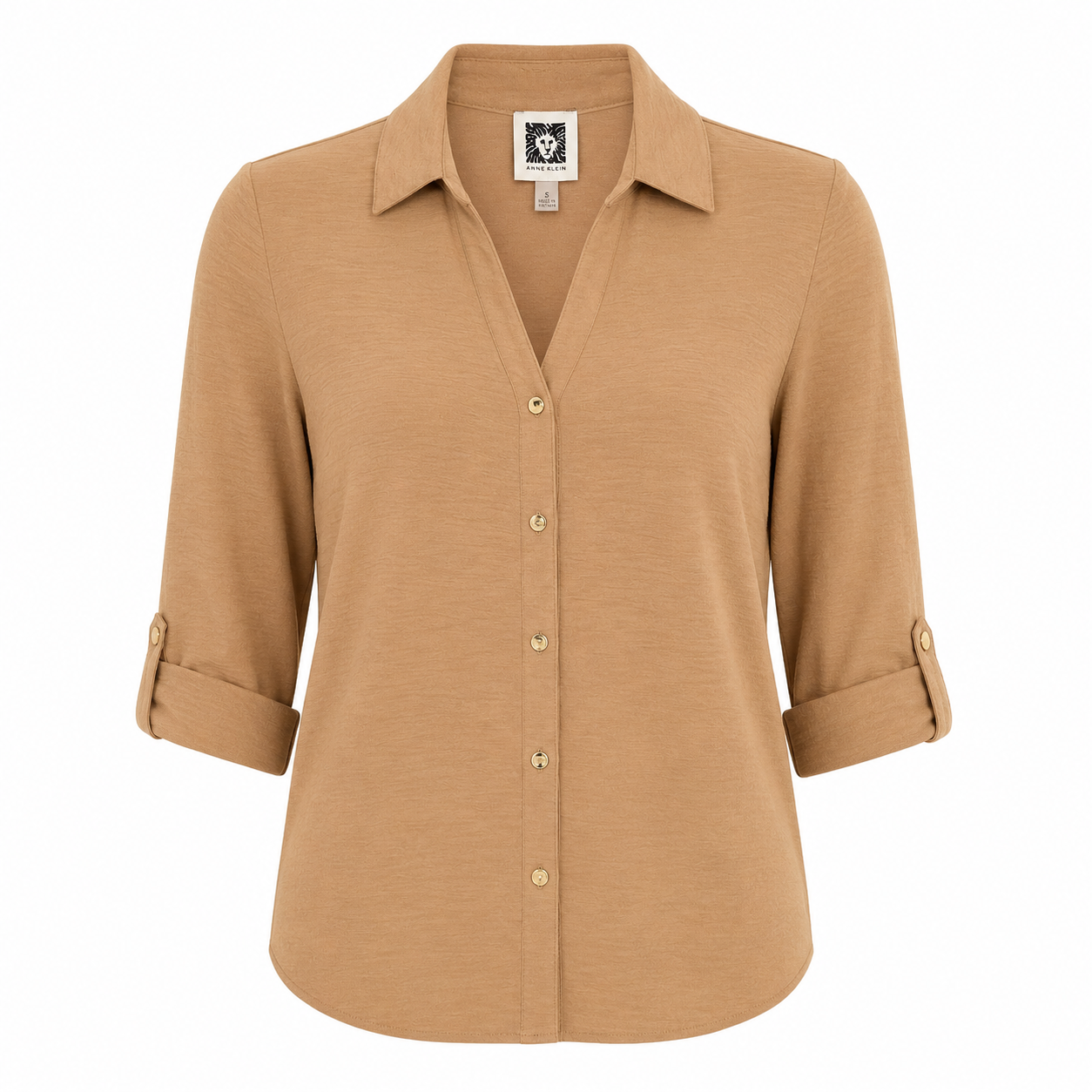Anne Klein textured button-down shirt