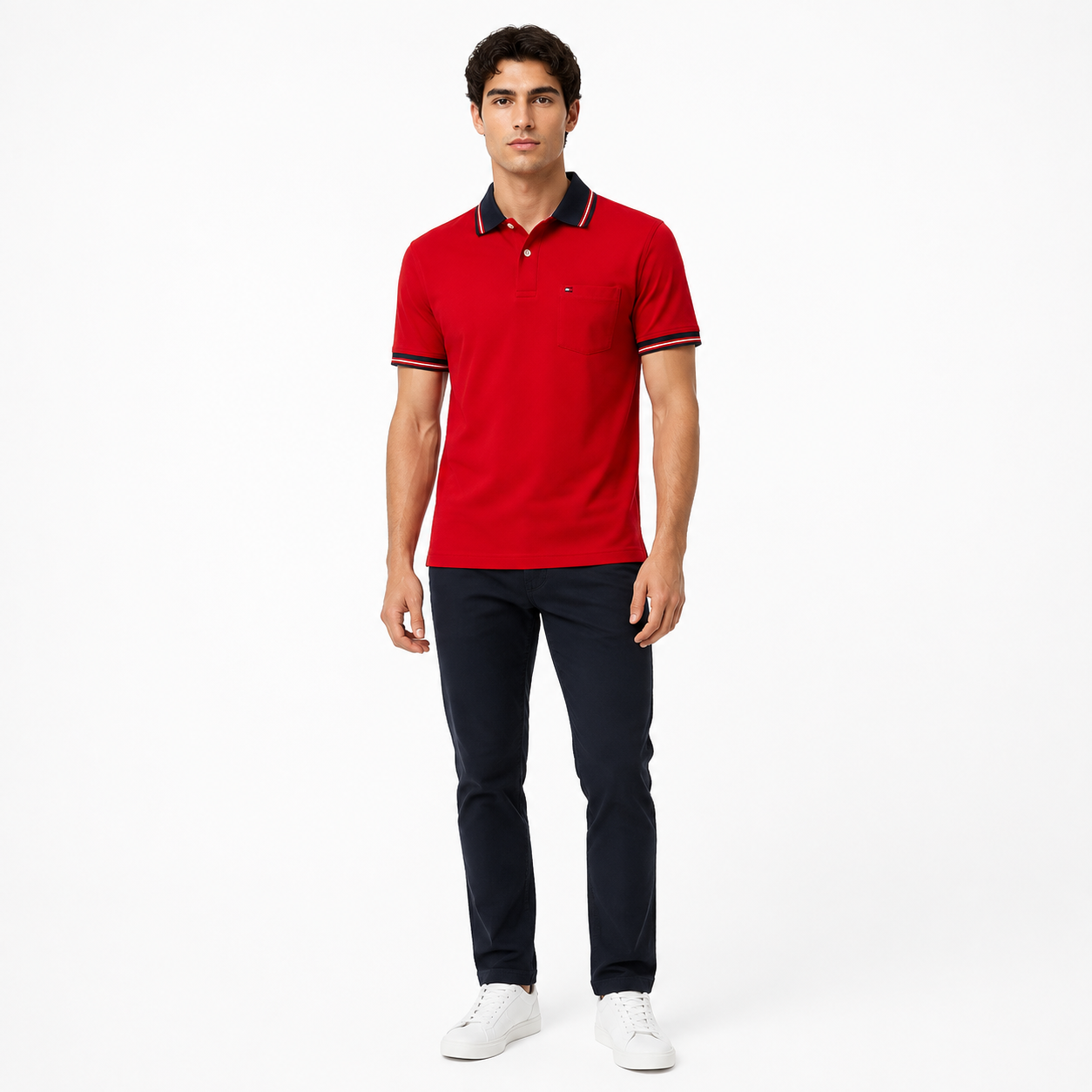 Tommy Hilfiger Regular Fit Tipped Polo