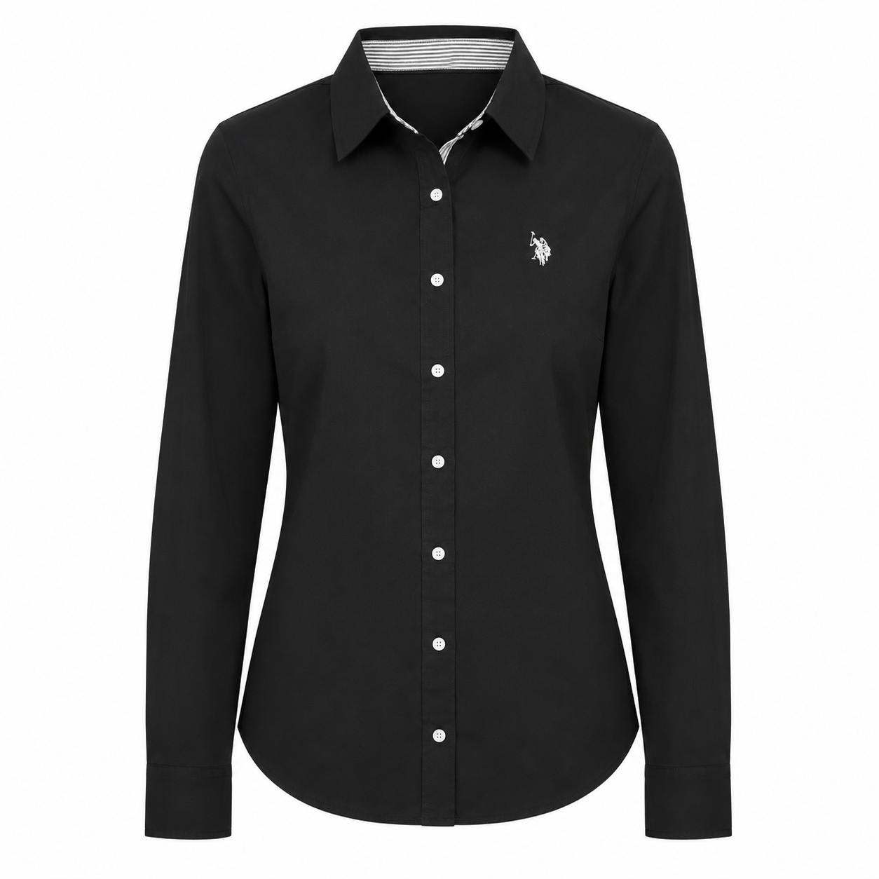 U.S. POLO ASSN-Long sleeve button shirt for ladies