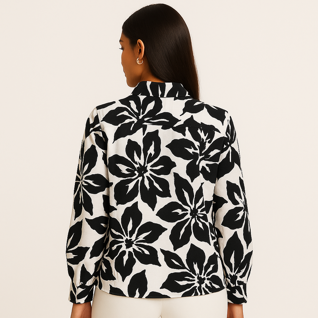 Fred David Floral Motif Women’s Shirt