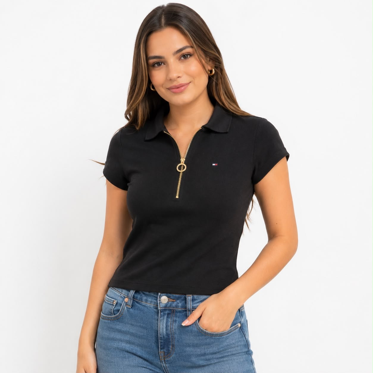 Tommy Hilfiger Slim Fit Zip Polo