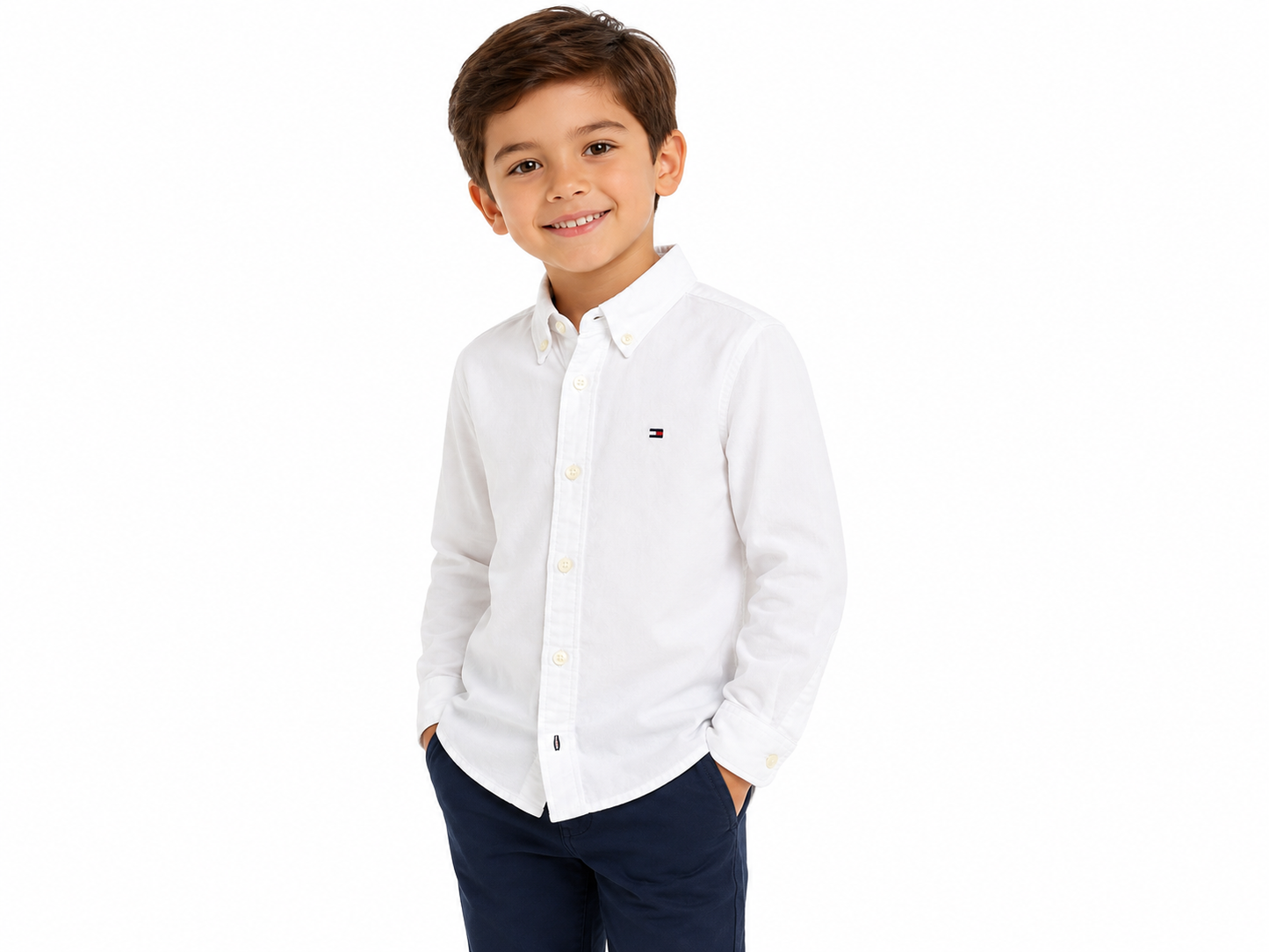 Tommy Hilfiger Boys Long Sleeve Oxford Shirt