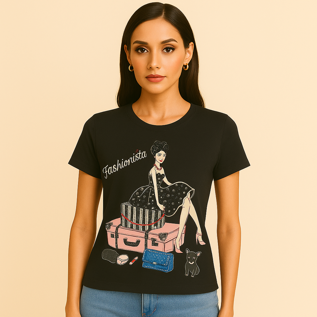 Vinizbena Queen T-Shirts for Women Soft Cotton T-Shirts