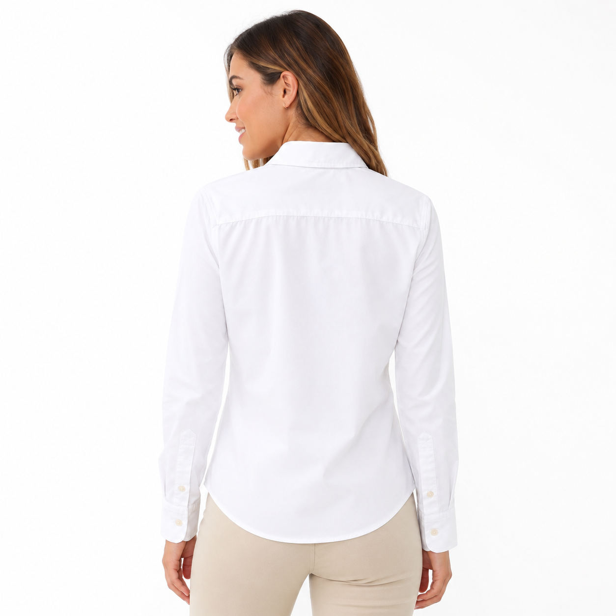 Ralph Lauren Classic Fit Beaded-Crest Shirt Women’s