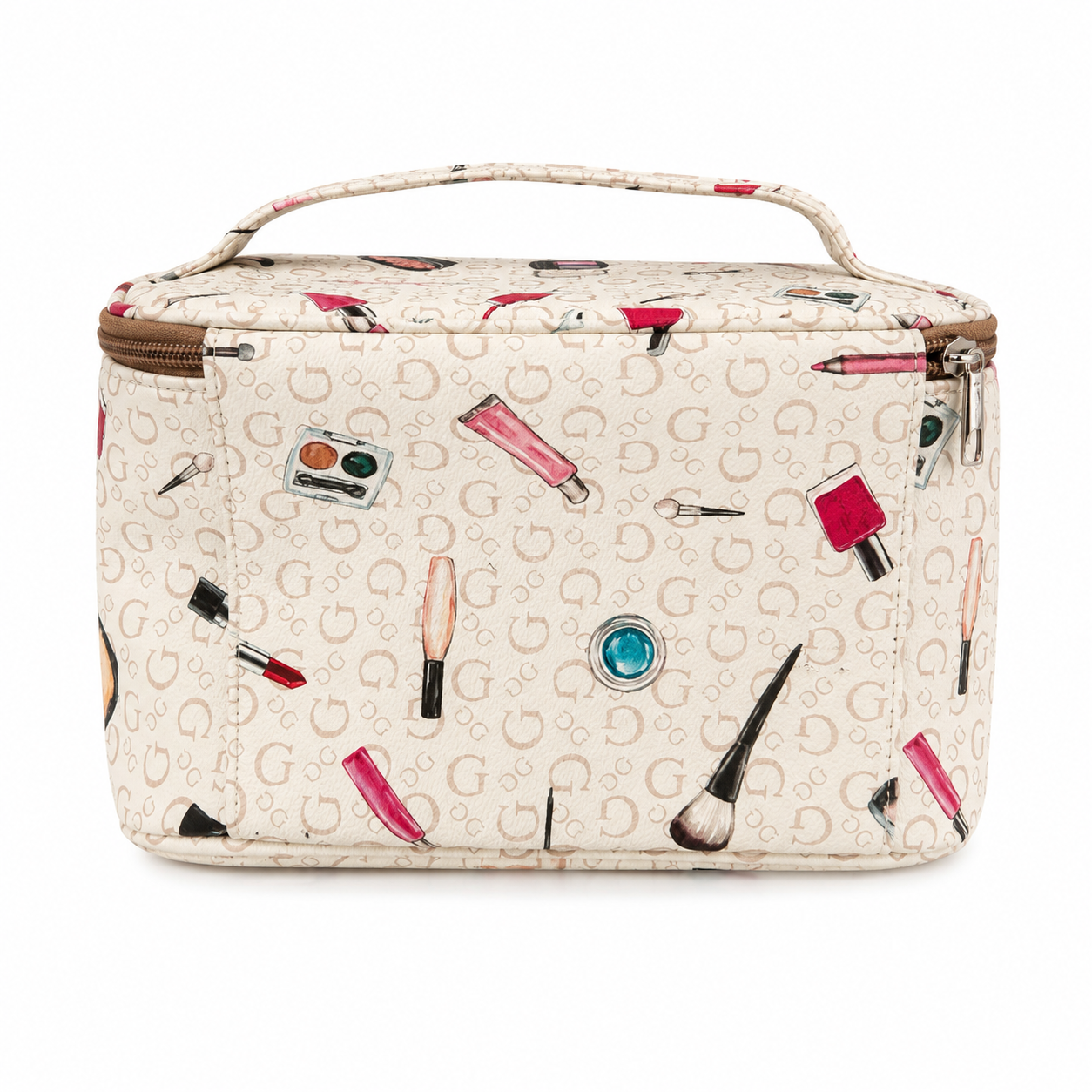 Guess Cosmetic Pinafore Travel White Bag