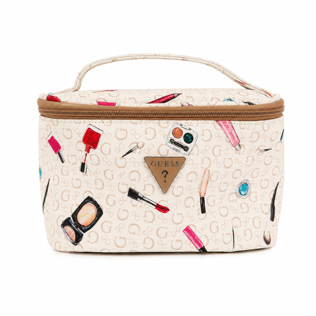 Guess Cosmetic Pinafore Travel White Bag