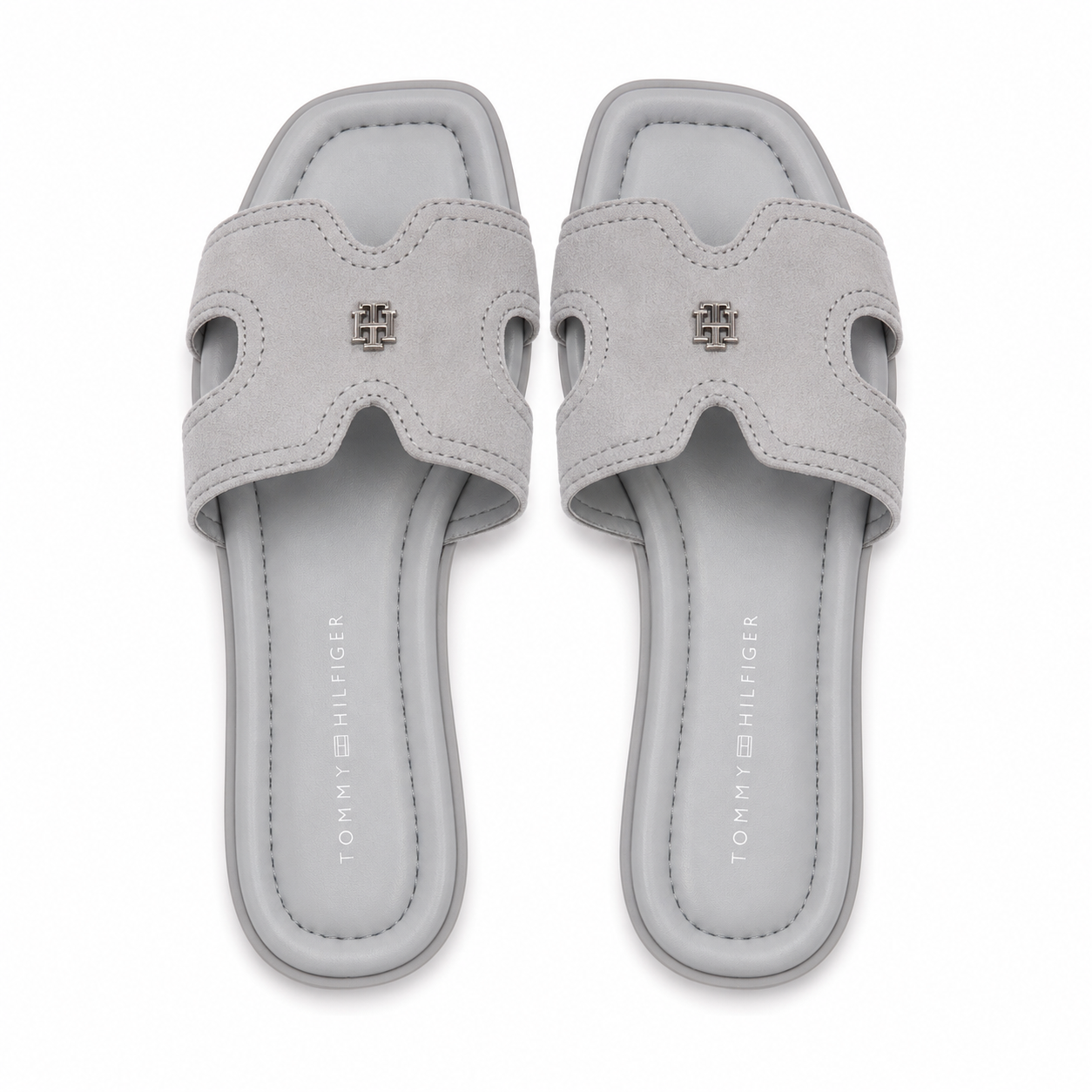 Tommy Hilfiger square toe flat sandals