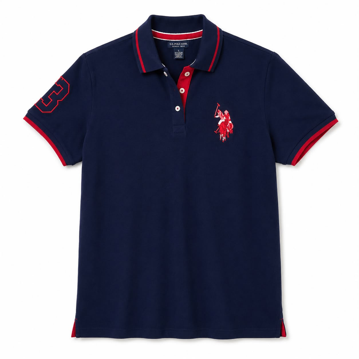 U.S. Polo Assn. Women's Contrast Patch Shirt