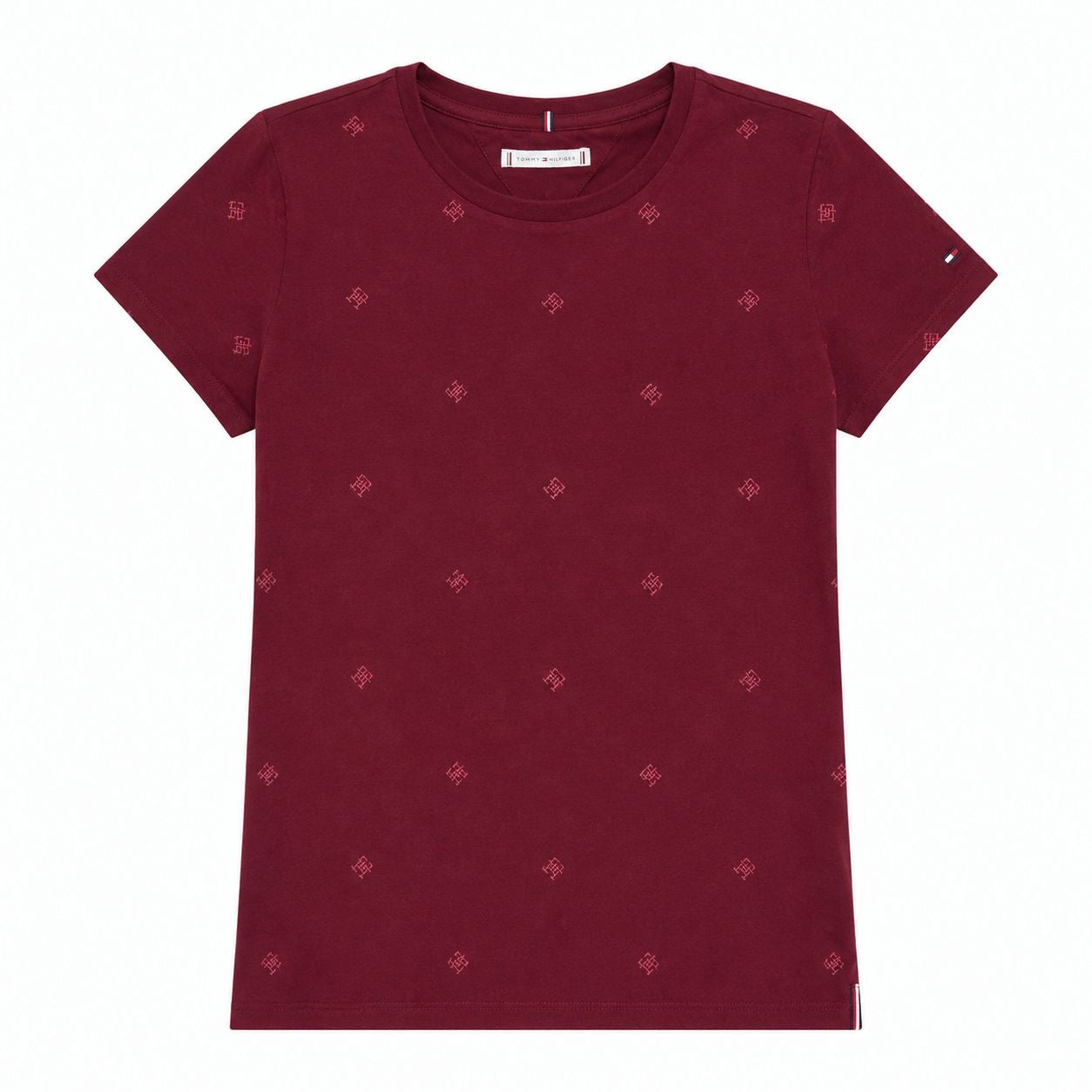 Tommy Hilfiger short-sleeved T-shirt in dark red