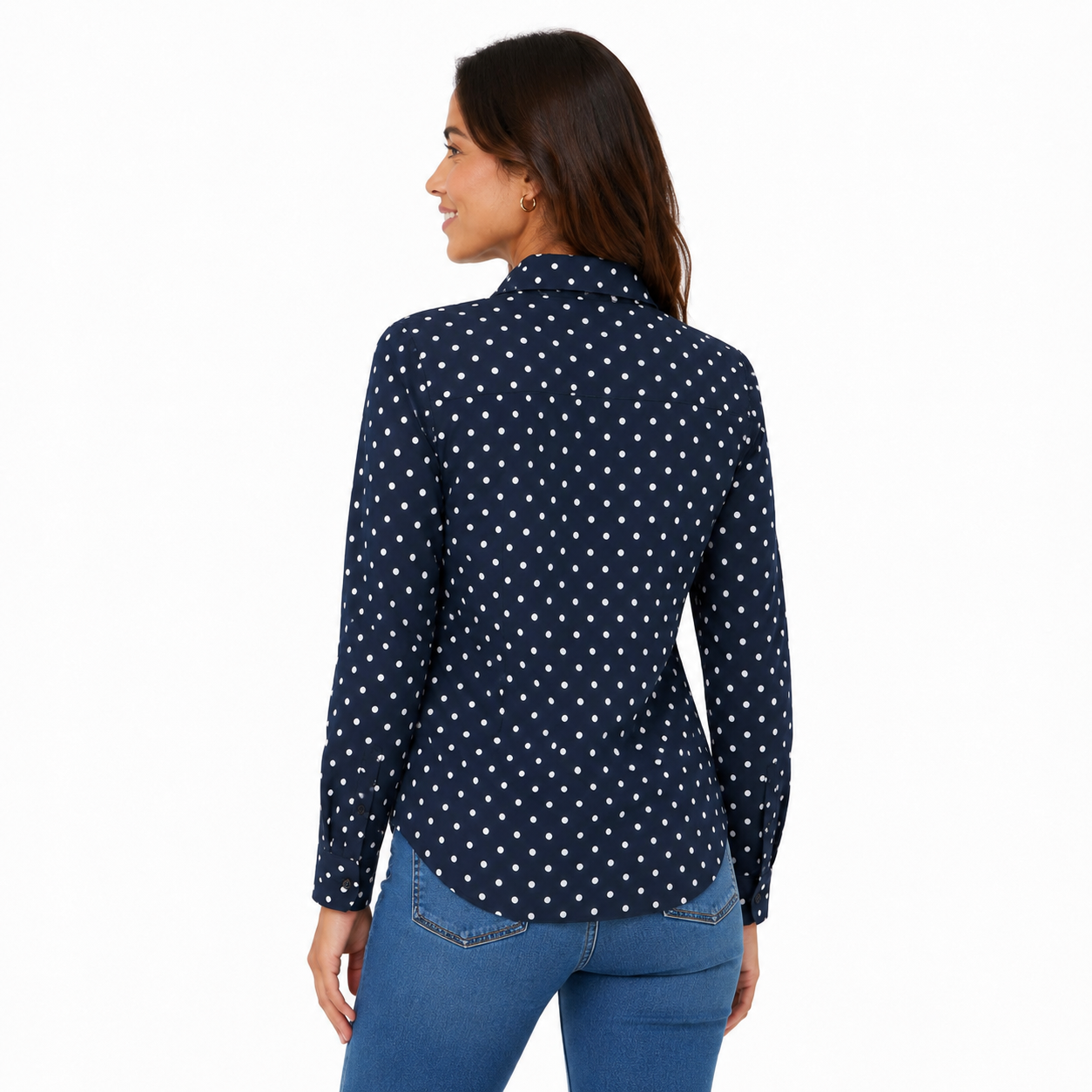 Ralph Lauren Classic Fit Polka-Dot Shirt