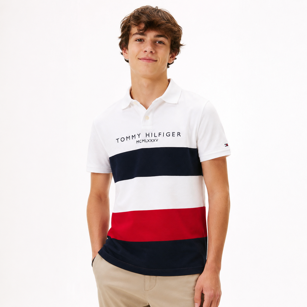 Tommy Hilfiger Boys Regular Fit Polo T-Shirt