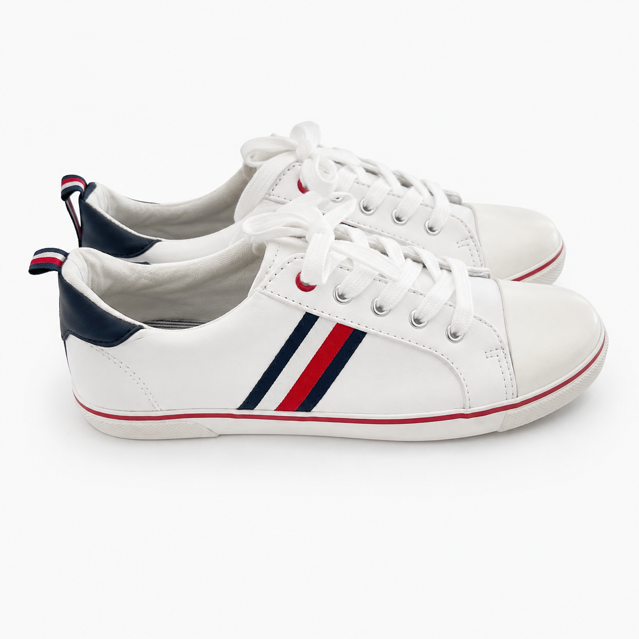 Tommy Hilfiger tricolor sneakers with white laces