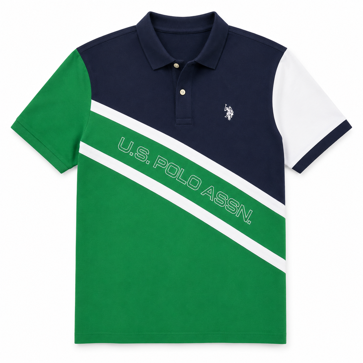 U.S. Polo Assn. Men's Colorblock Polo Shirt