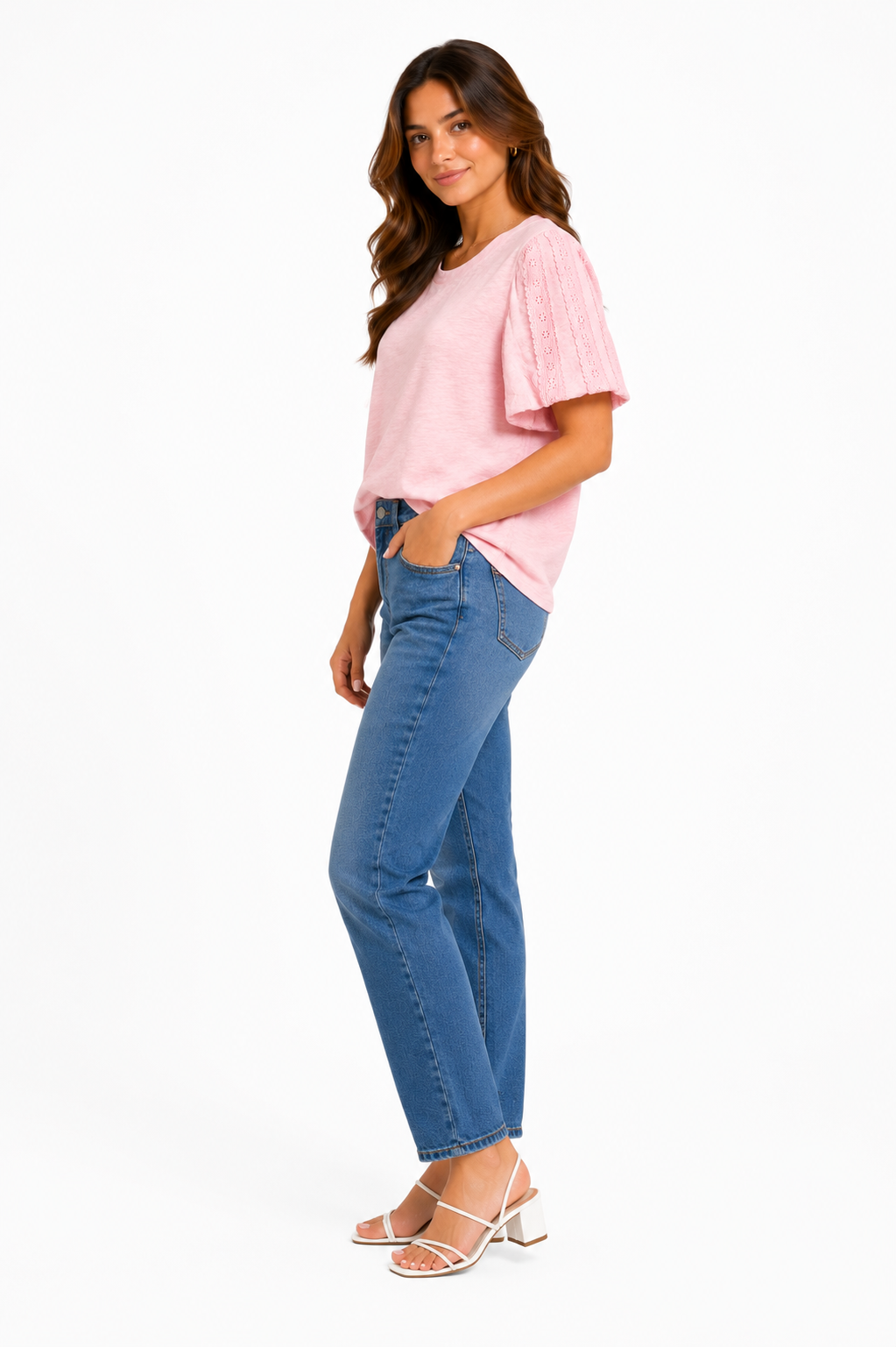 DESIGN HISTORY Pink short-sleeved t-shirt