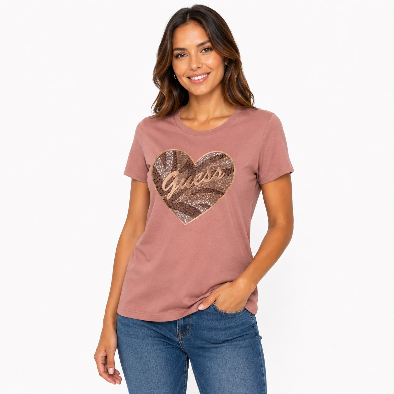 Guess Eco Lorna Heart Tee