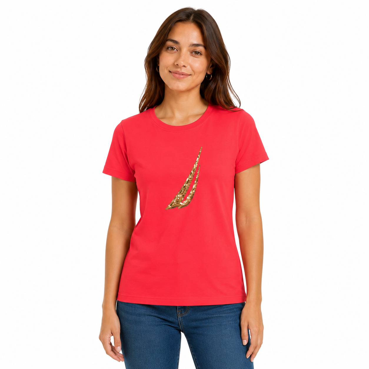 Nautica Sequin Gradient Graphic T-Shirt