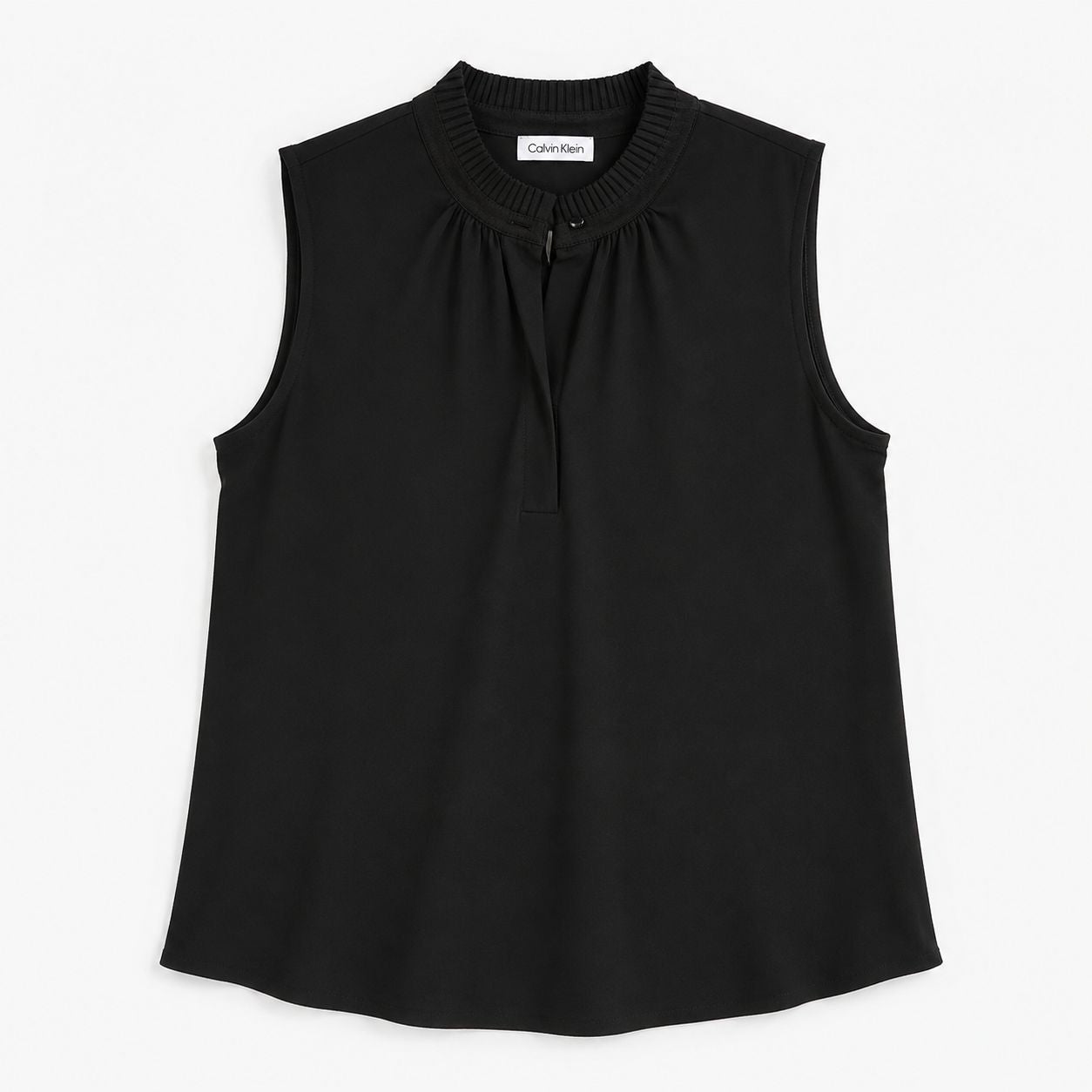 Calvin Klein Modern Ruffle Neck Sleeveless Top