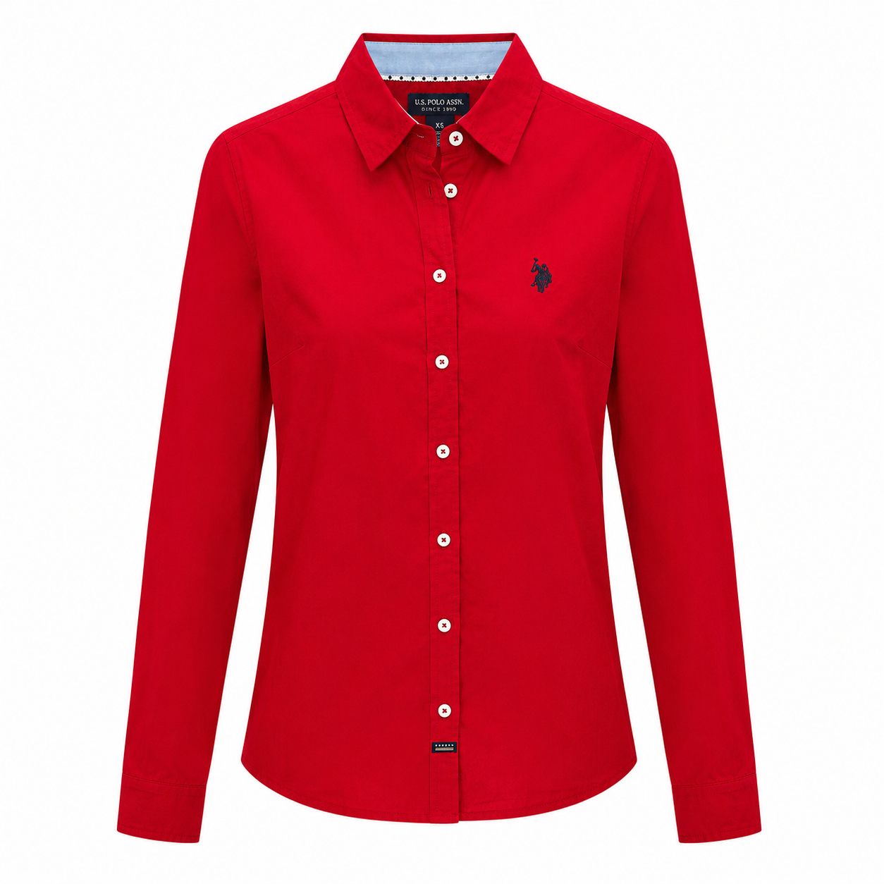 U.S. Polo Assn. Women's Mint Long Sleeve Basic Shirt